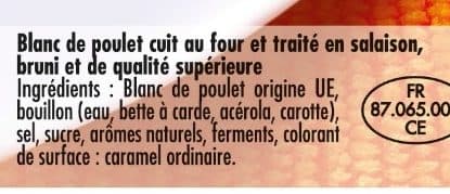 Madrange Mon blanc de poulet cuit au four packshot