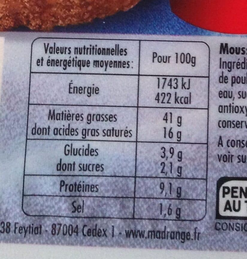 Madrange Mousse de Canard au Porto packshot