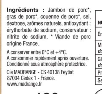 Madrange Jambon Supérieur cuisiné à l'os avec Couenne 2tr VPF packshot