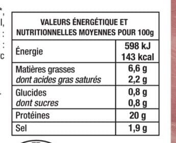 Madrange Jambon Supérieur cuisiné à l'os avec Couenne 2tr VPF packshot