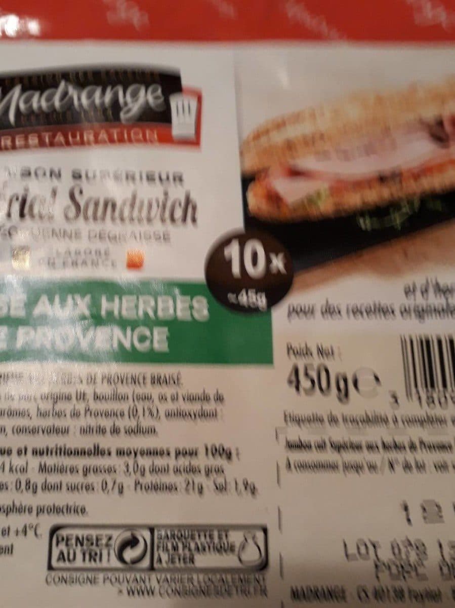 Madrange Jambon superieur packshot