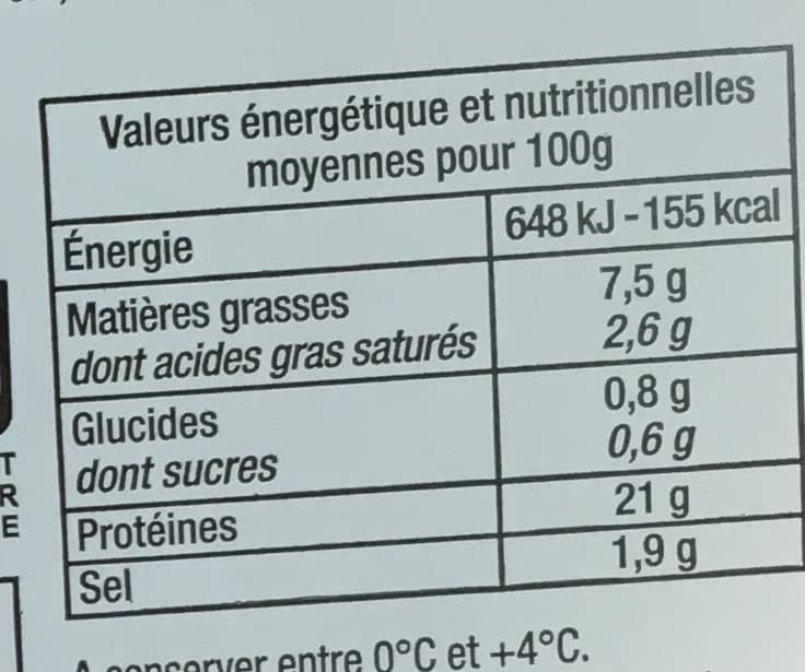 Sans marque Jambon cuit supérieur avec couenne fumé packshot