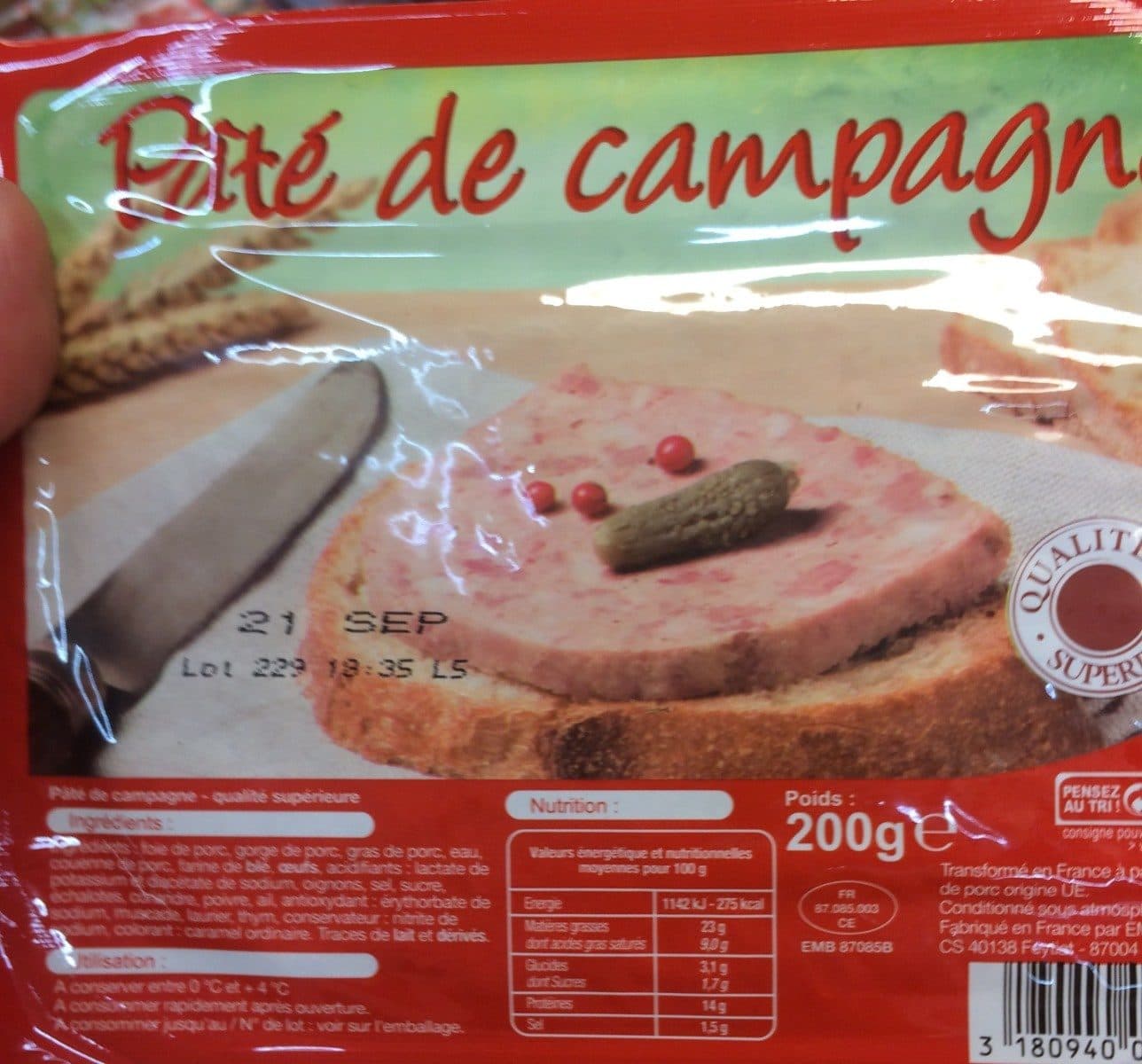 Self-discount (Auchan) Pâté de campagne packshot