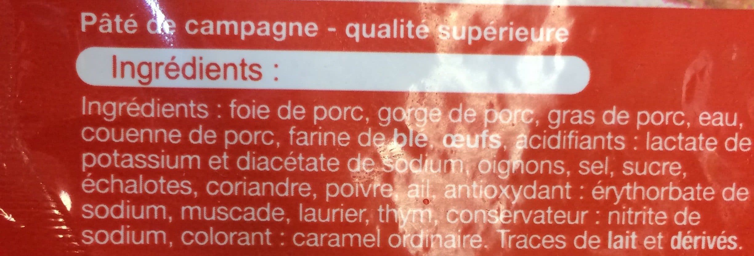 Self-discount (Auchan) Pâté de campagne packshot
