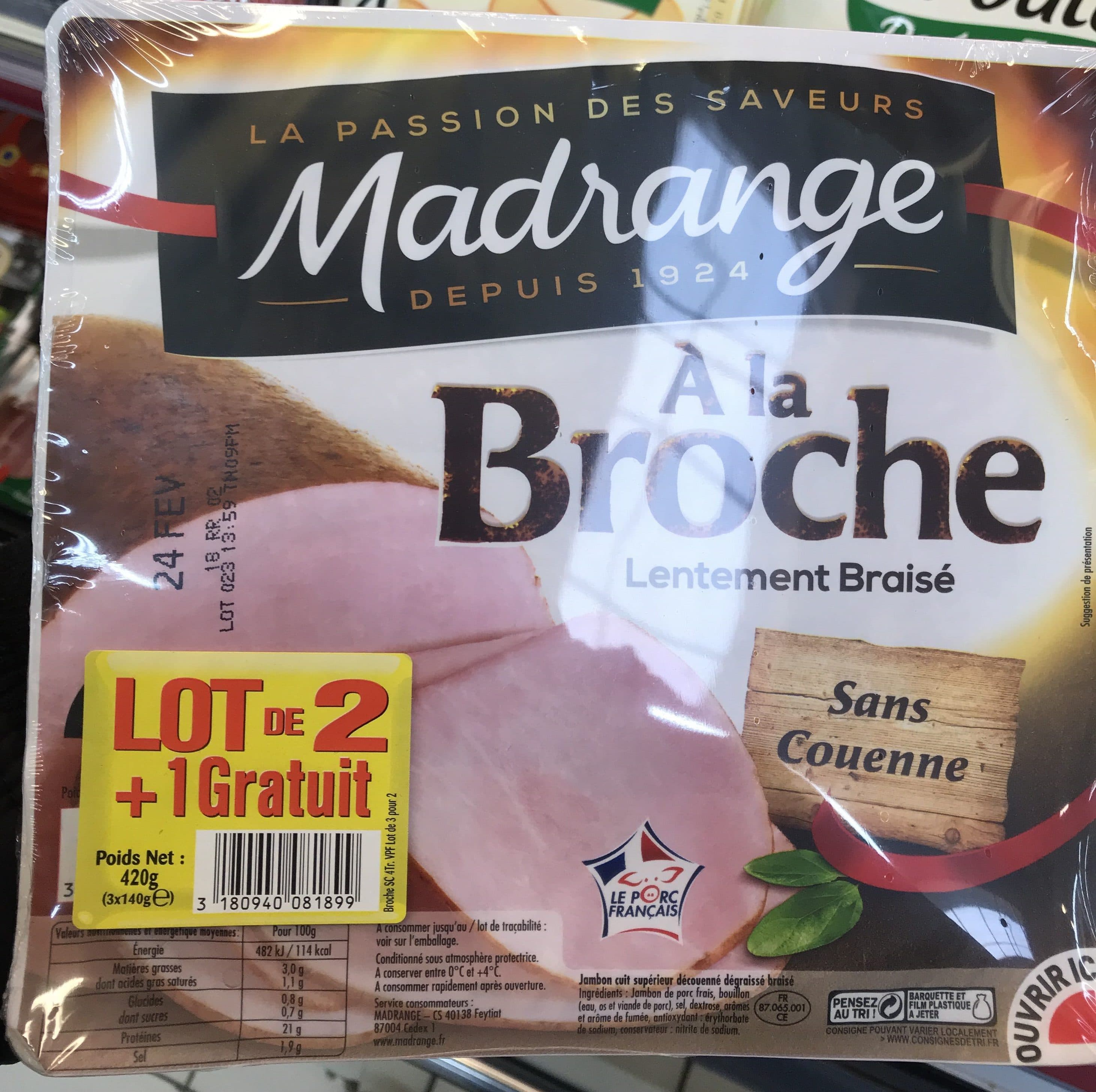 Madrange À la broche (lot de 2+1 gratuit) packshot