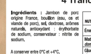 Madrange Jambon cuit supérieur découenné dégraissé fumé 4tr packshot