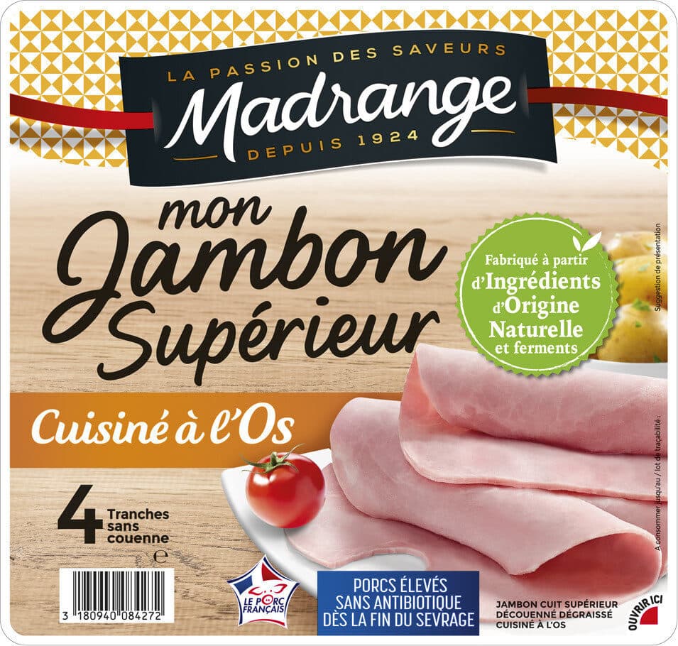 Madrange Mon Jambon Supérieur Cuisiné à l'os packshot