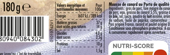 Madrange Mousse canard au Porto packshot