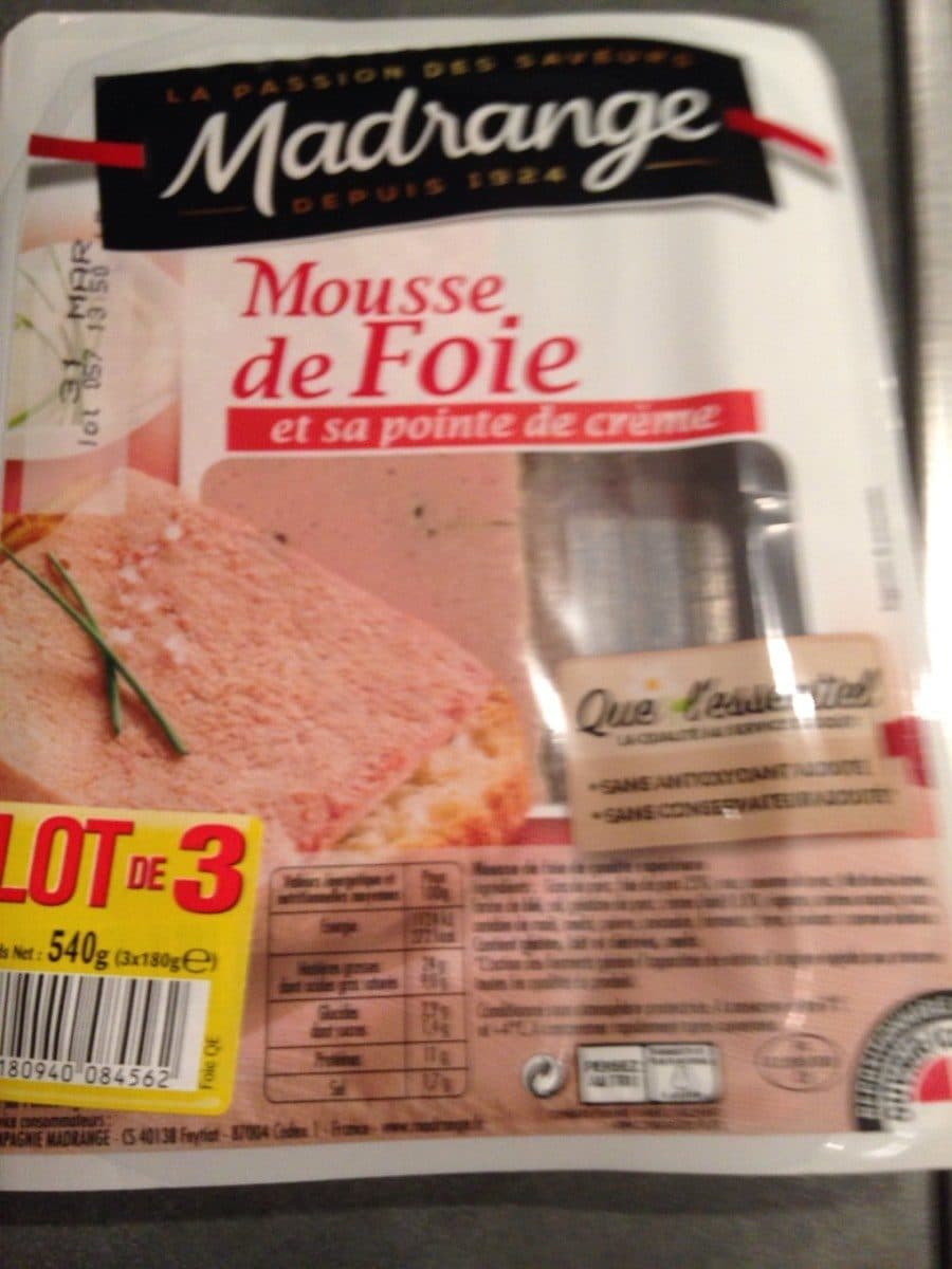 Madrange Mousse de foie packshot
