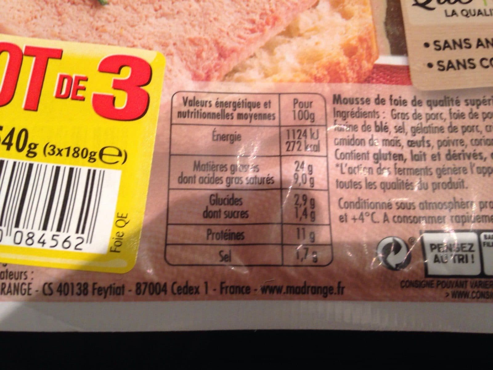 Madrange Mousse de foie packshot