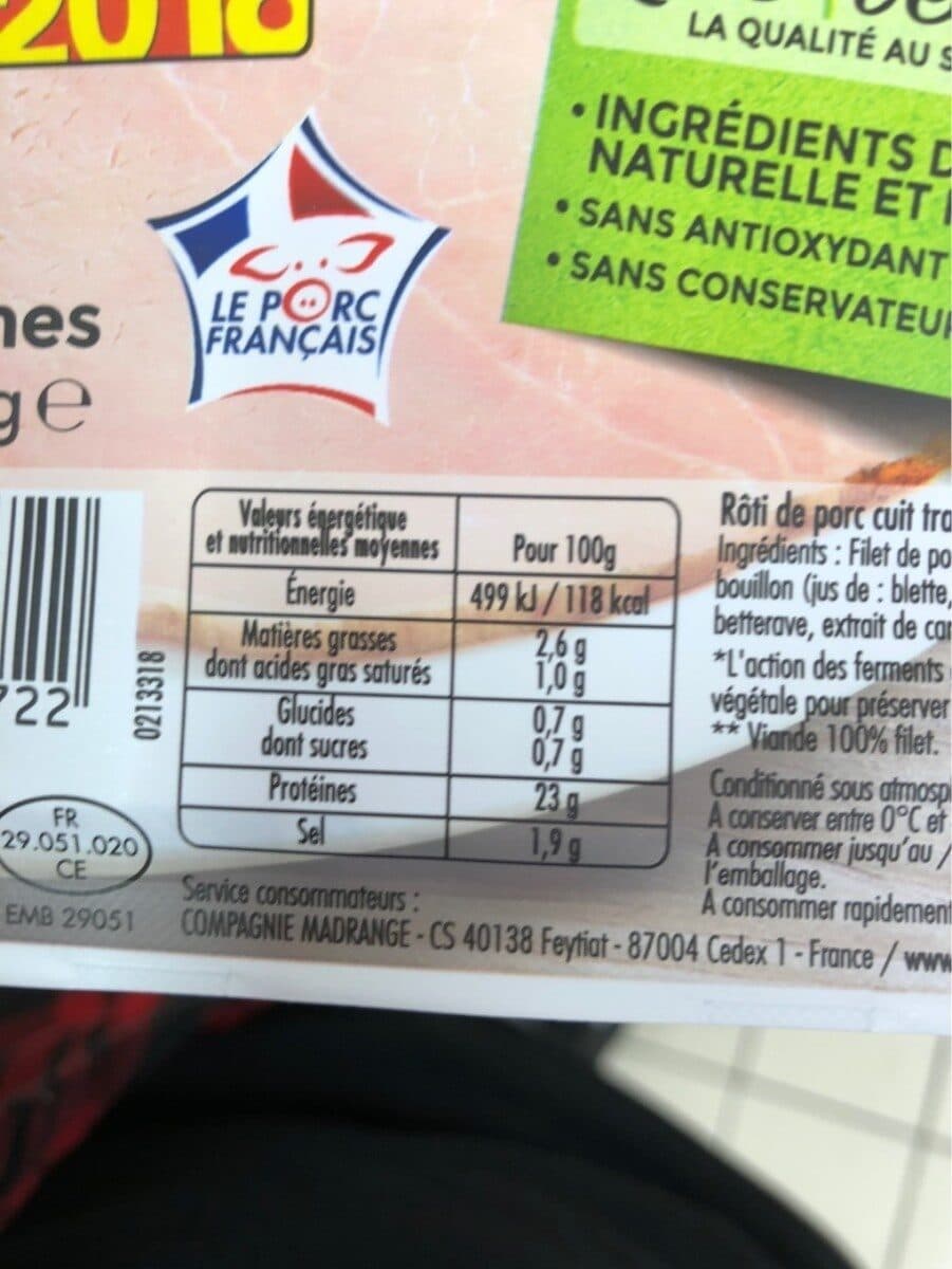 Madrange Mon Rôti de porc Supérieur packshot