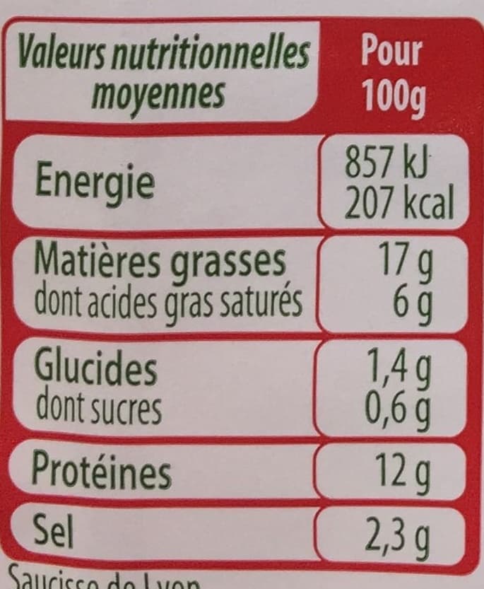 Stoeffler Les Assiettes d'Alsace Saucisse de Lyon (Sel -25%) packshot