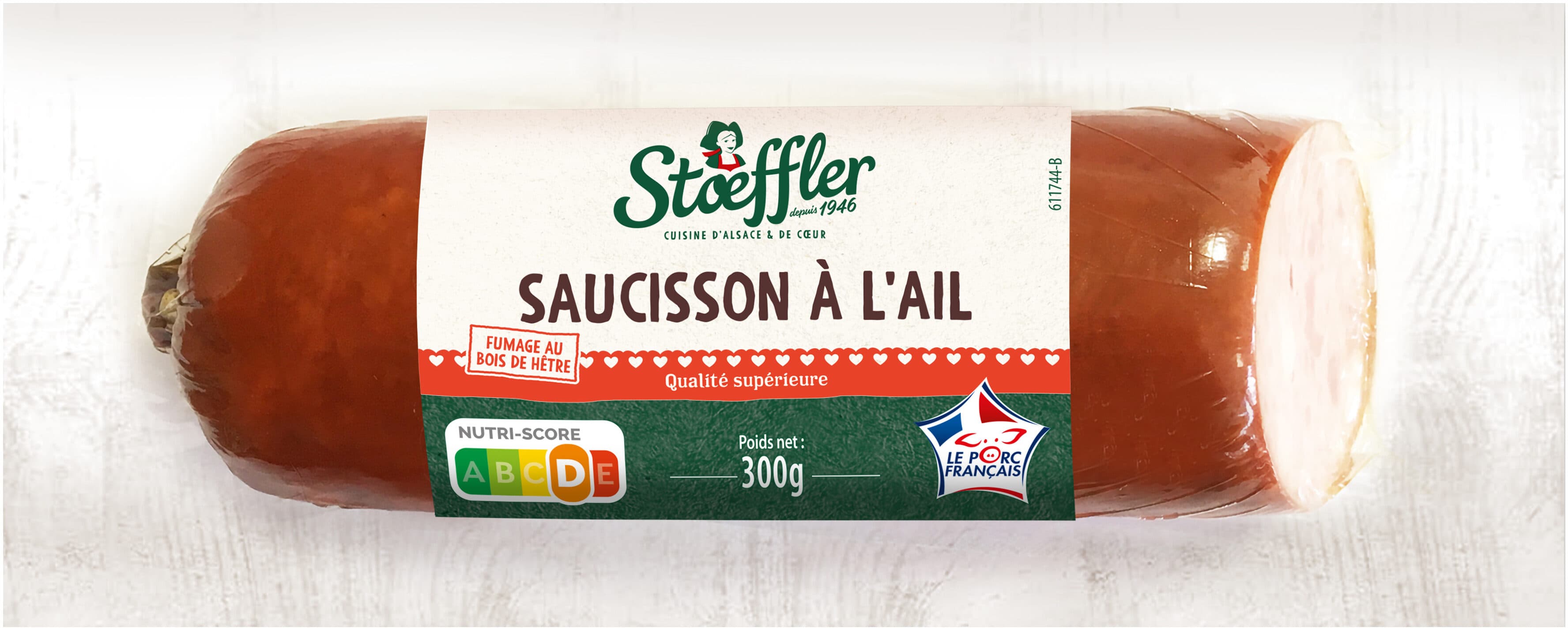 Stoeffler Saucisson à l'Ail fumé packshot