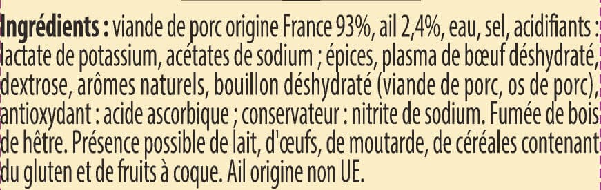 Stoeffler Saucisson à l'Ail fumé packshot