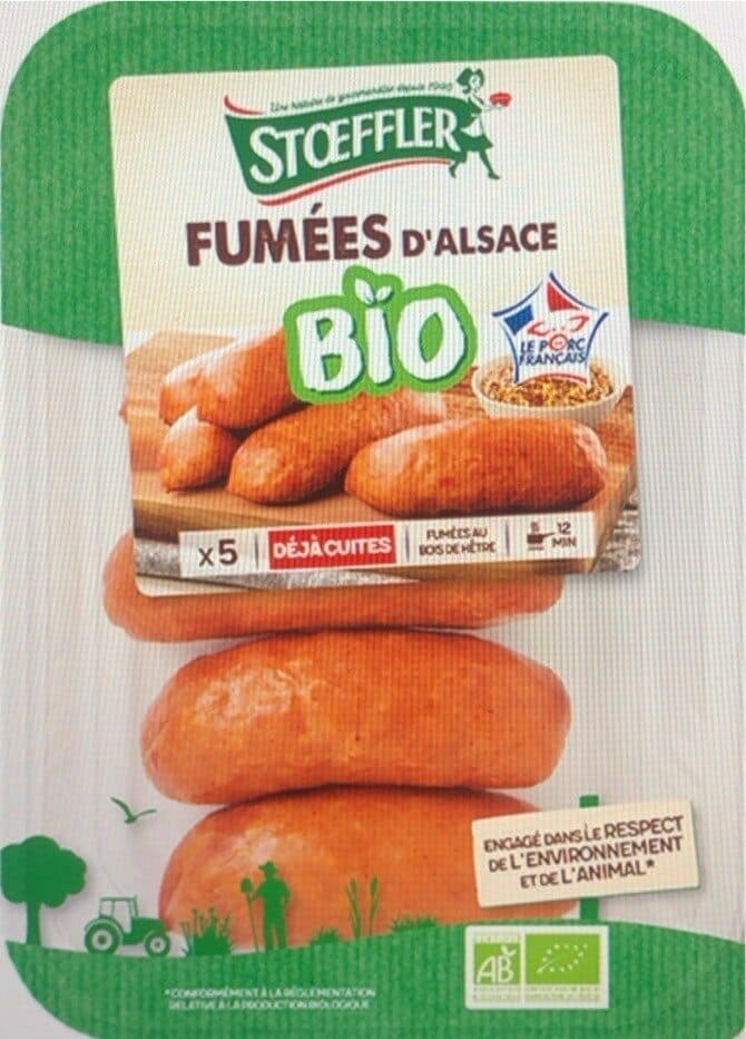 Stoeffler Saucisses fumées Bio packshot