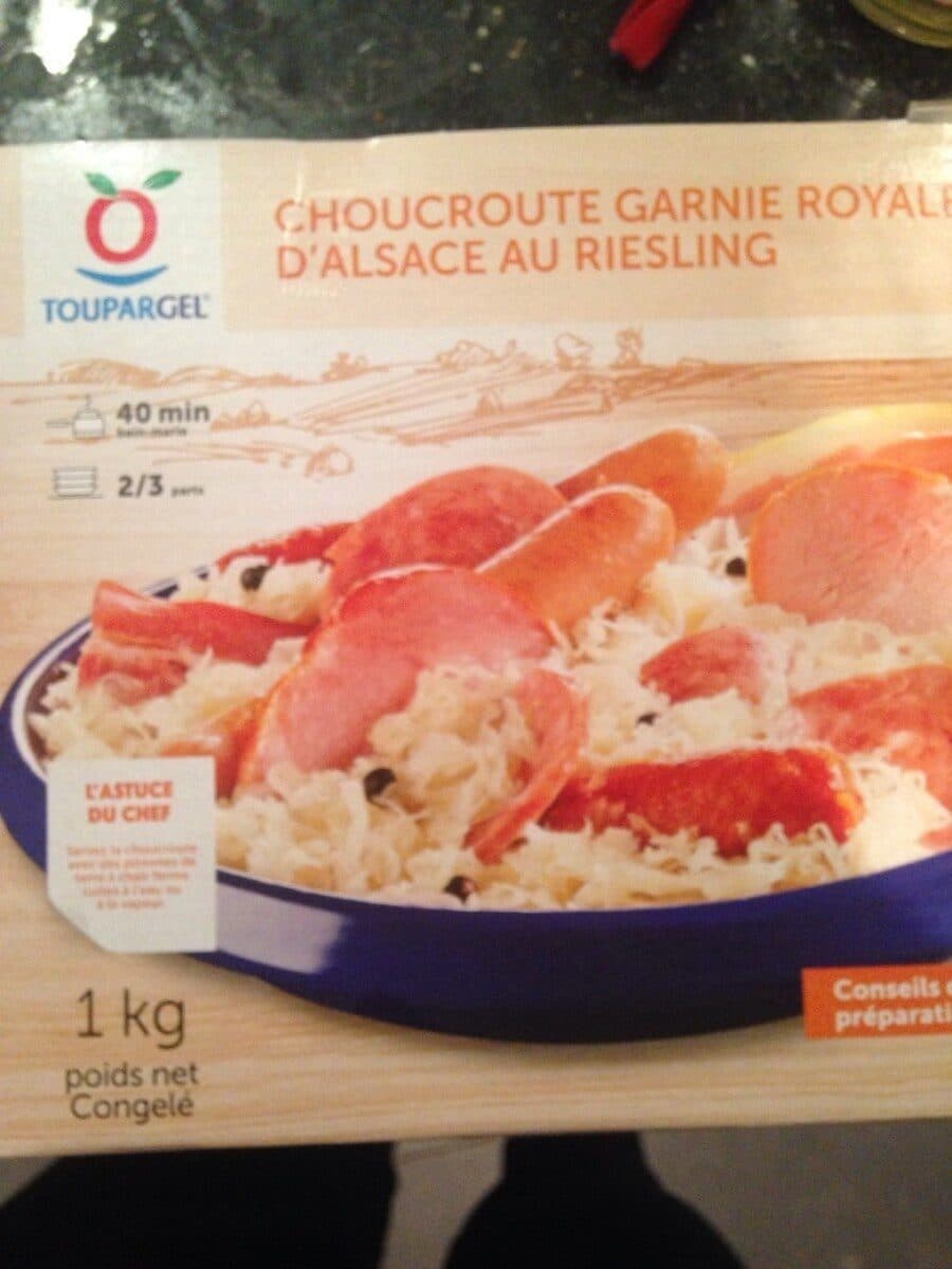 Toupargel Choucroute garnie au Riesling packshot