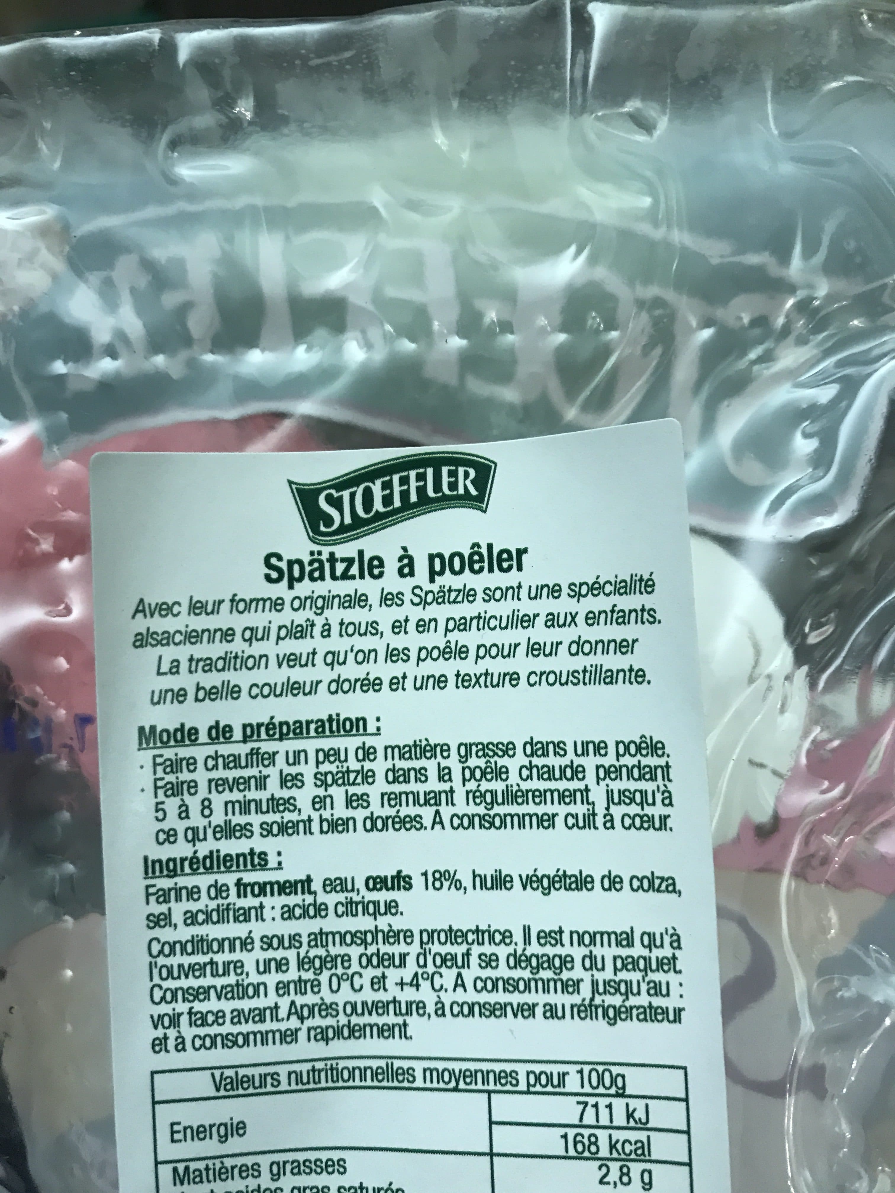 Stoeffler Spätzle à Poêler packshot