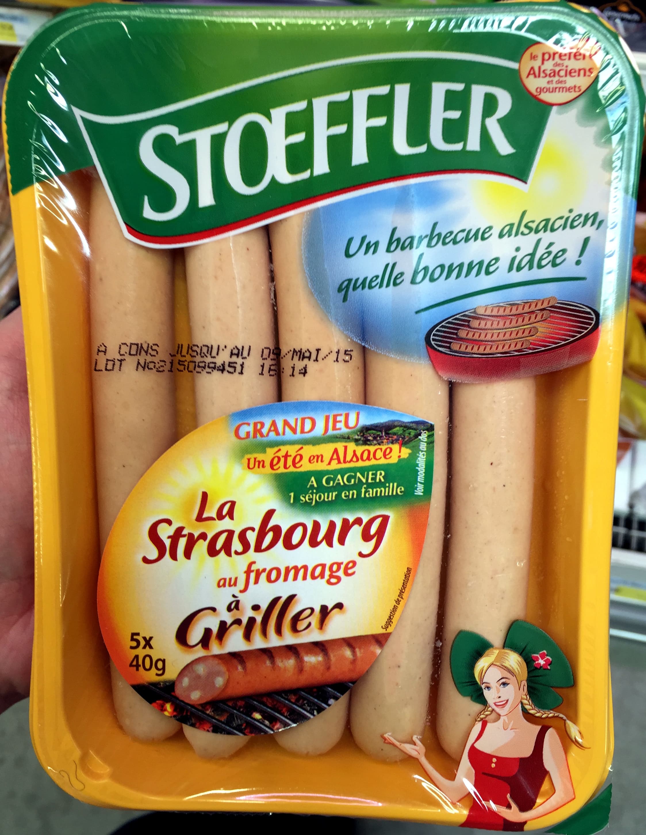 Stoeffler La Strasbourg au fromage à Griller packshot