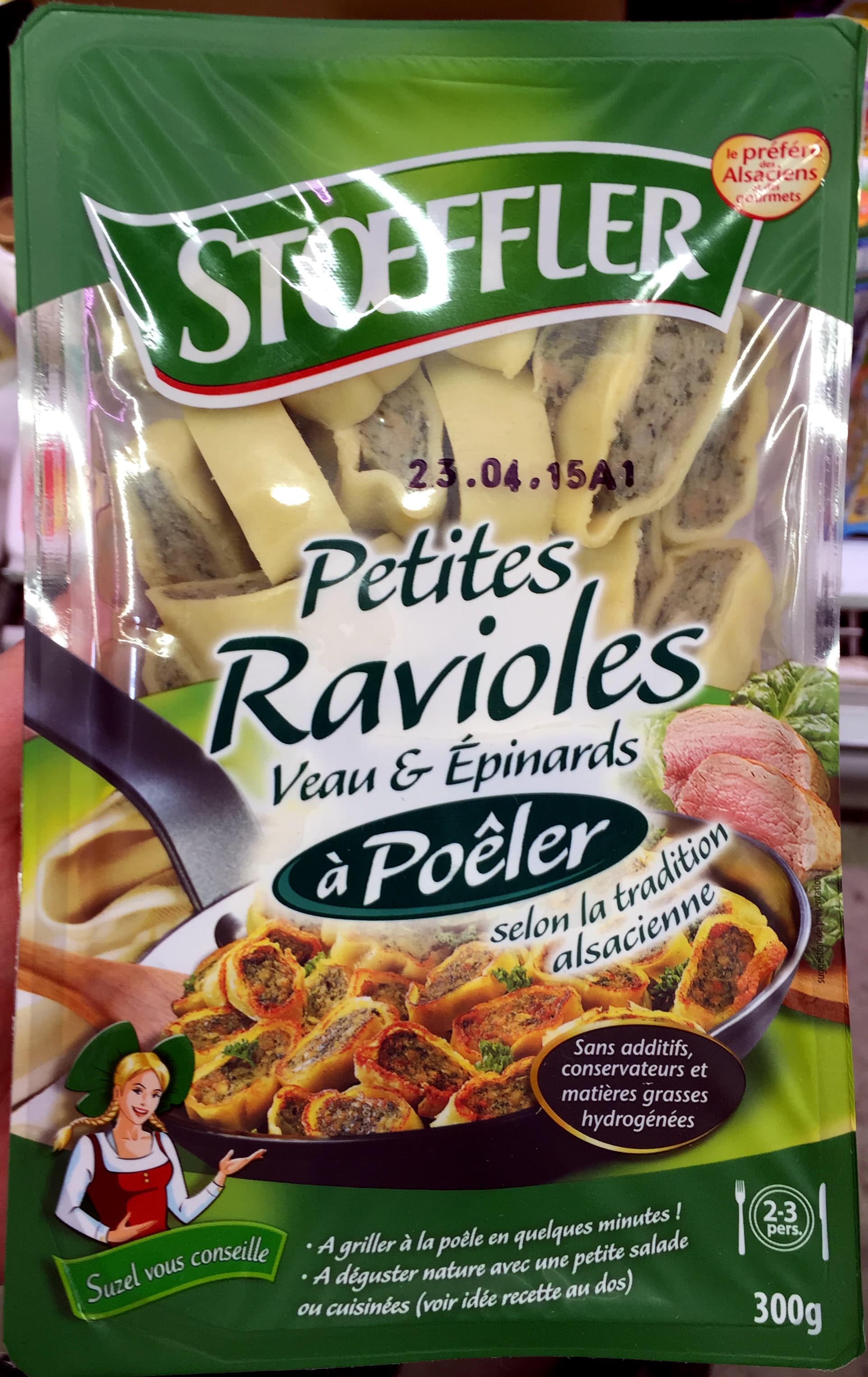 Stoeffler Petites Ravioles Veau & Épinards à poêler packshot