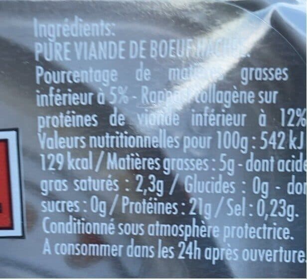 Charal Steak Haché 5% packshot