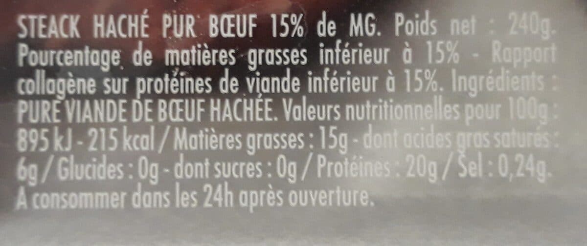 Open Food Facts Le mini Pur Boeuf 3x80 grs packshot