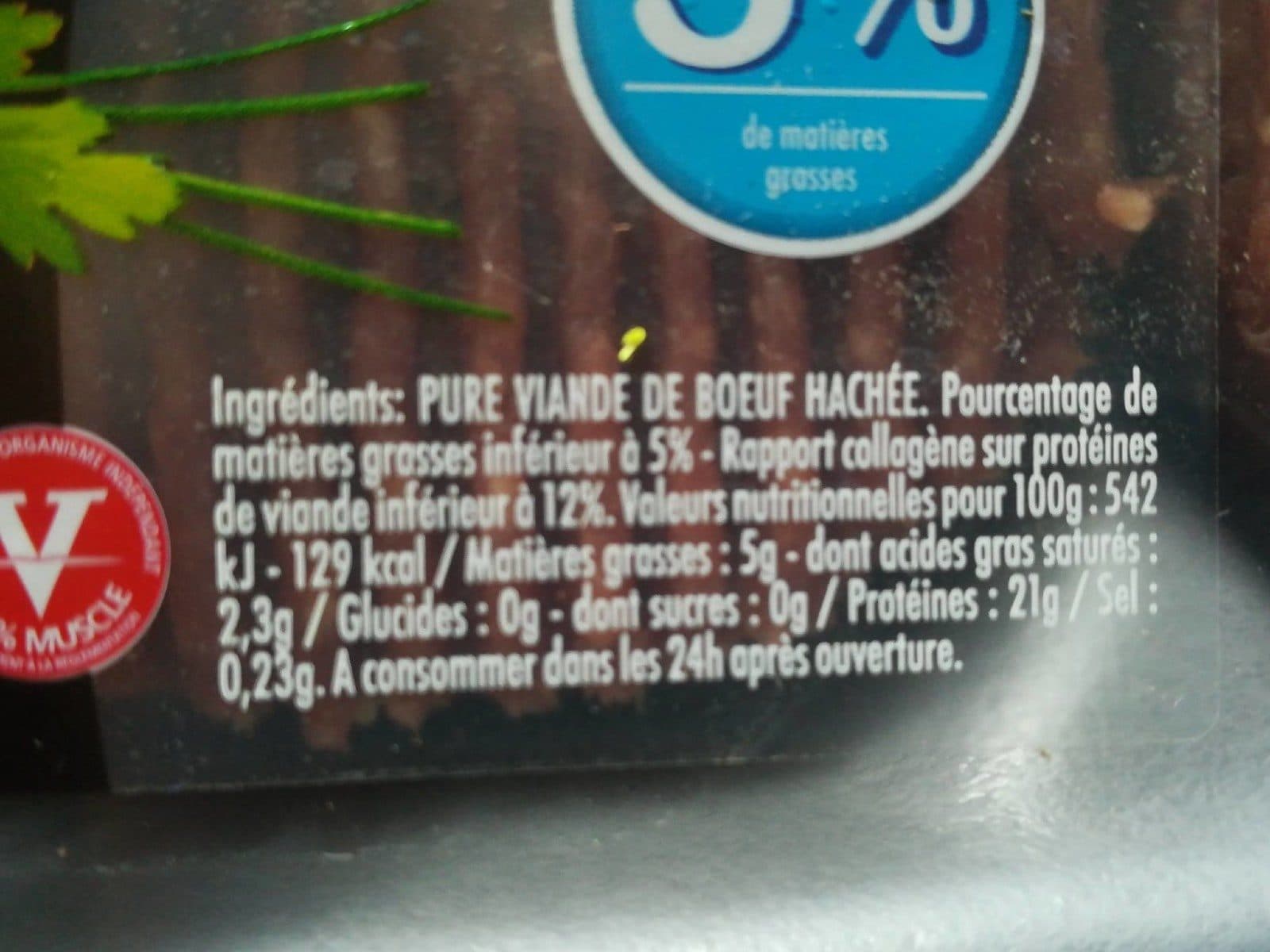 Charal Steaks Hachés Pur Bœuf 5% M.G. packshot