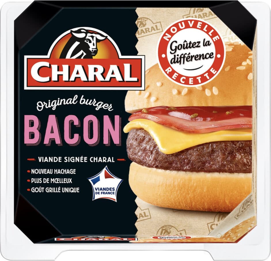 Charal Original burger BACON packshot