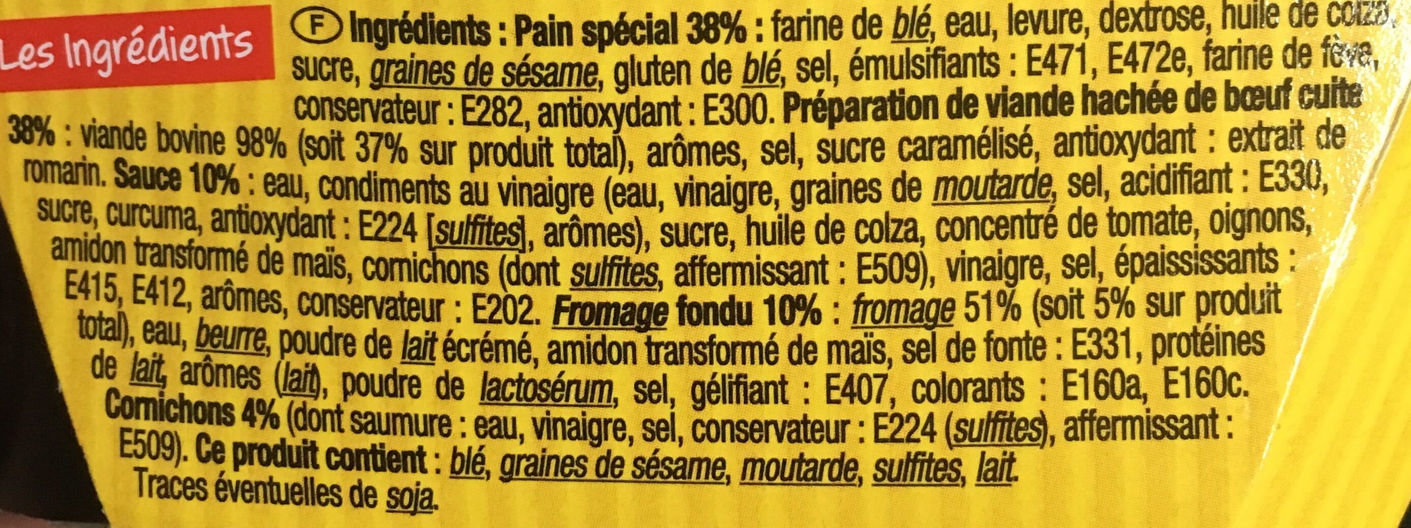 Charal Cheese burger packshot