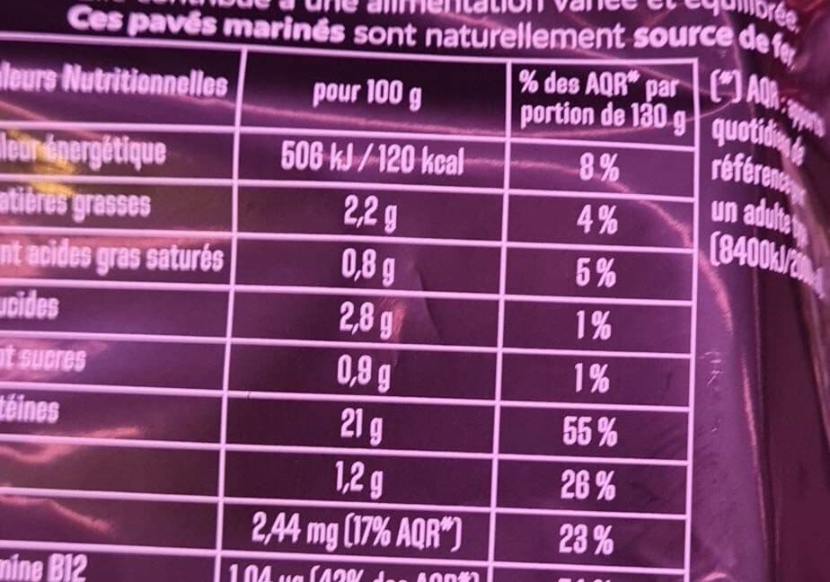 Charal Les Marinés - 2 pavés aux 3 poivres packshot