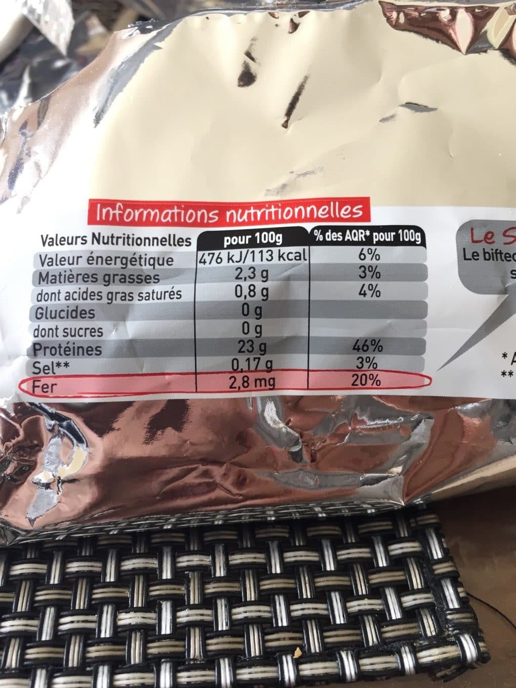 Charal Biftecks packshot