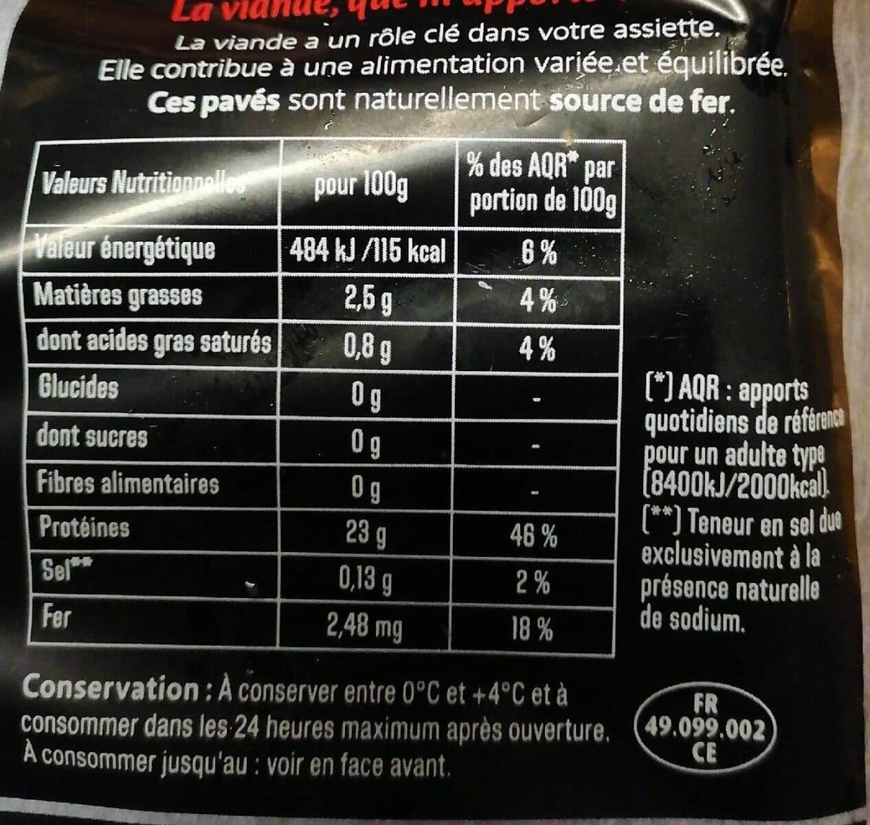 Charal 2 pavés packshot