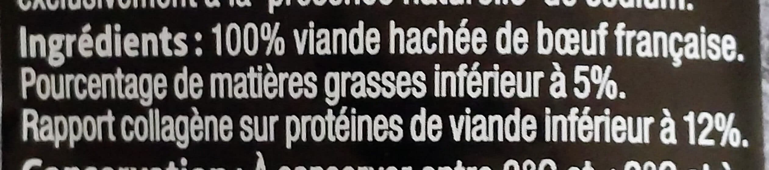 Charal 1 steak haché pur boeuf 5% M.G packshot