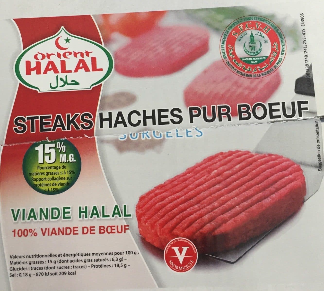 Open Food Facts Steak hache packshot