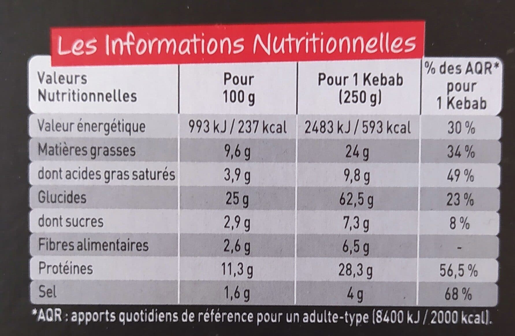 Charal 2 Kebabs, Recette au Bœuf Grillé packshot