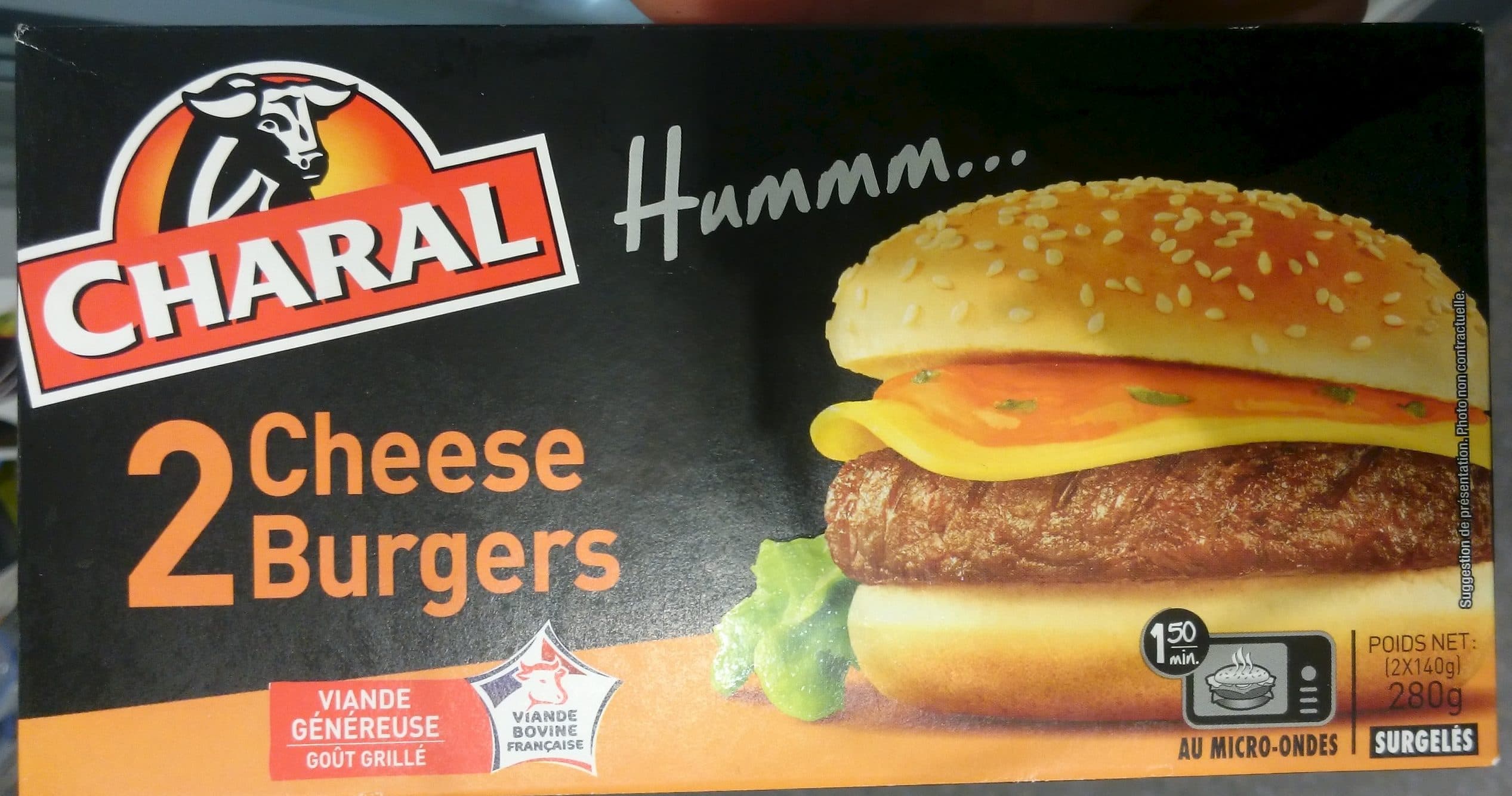 Charal 2 Cheese Burgers packshot
