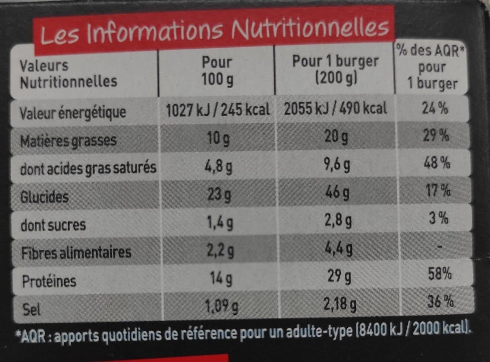 Charal Charal Burgers authentiques les 2 burgers de 200 g packshot