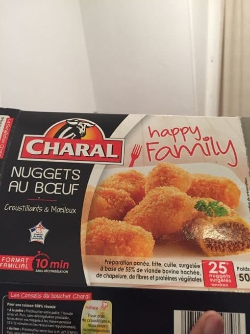 Charal Charal Happy Family Nuggets au bœuf packshot