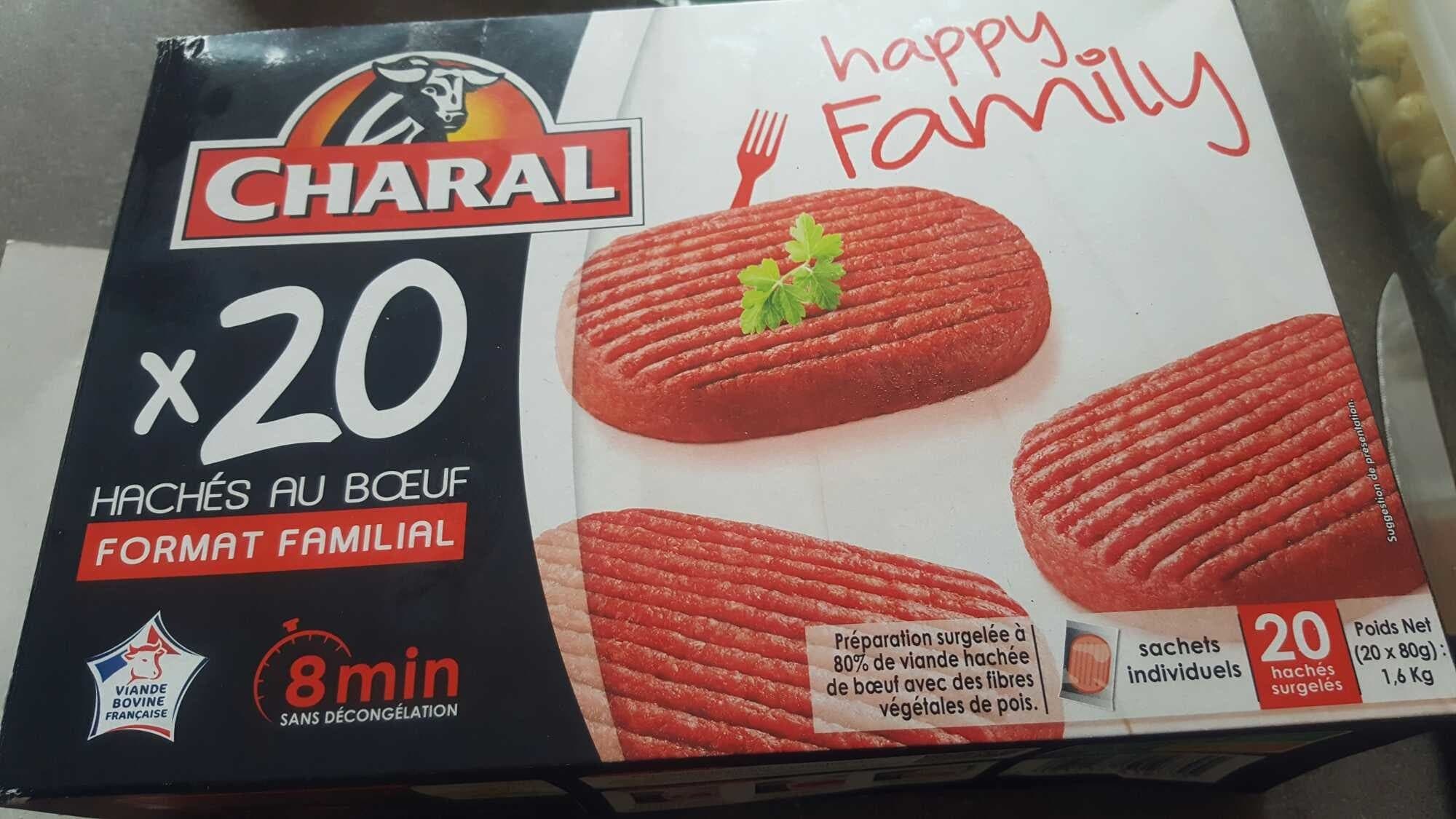 Charal Hachés au boeuf format familial packshot