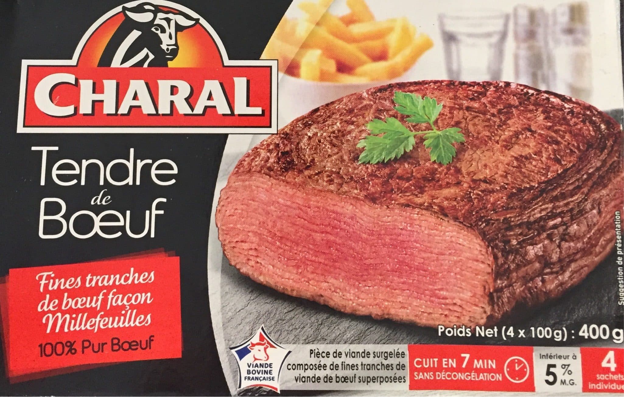 Charal Tendre de bœuf packshot