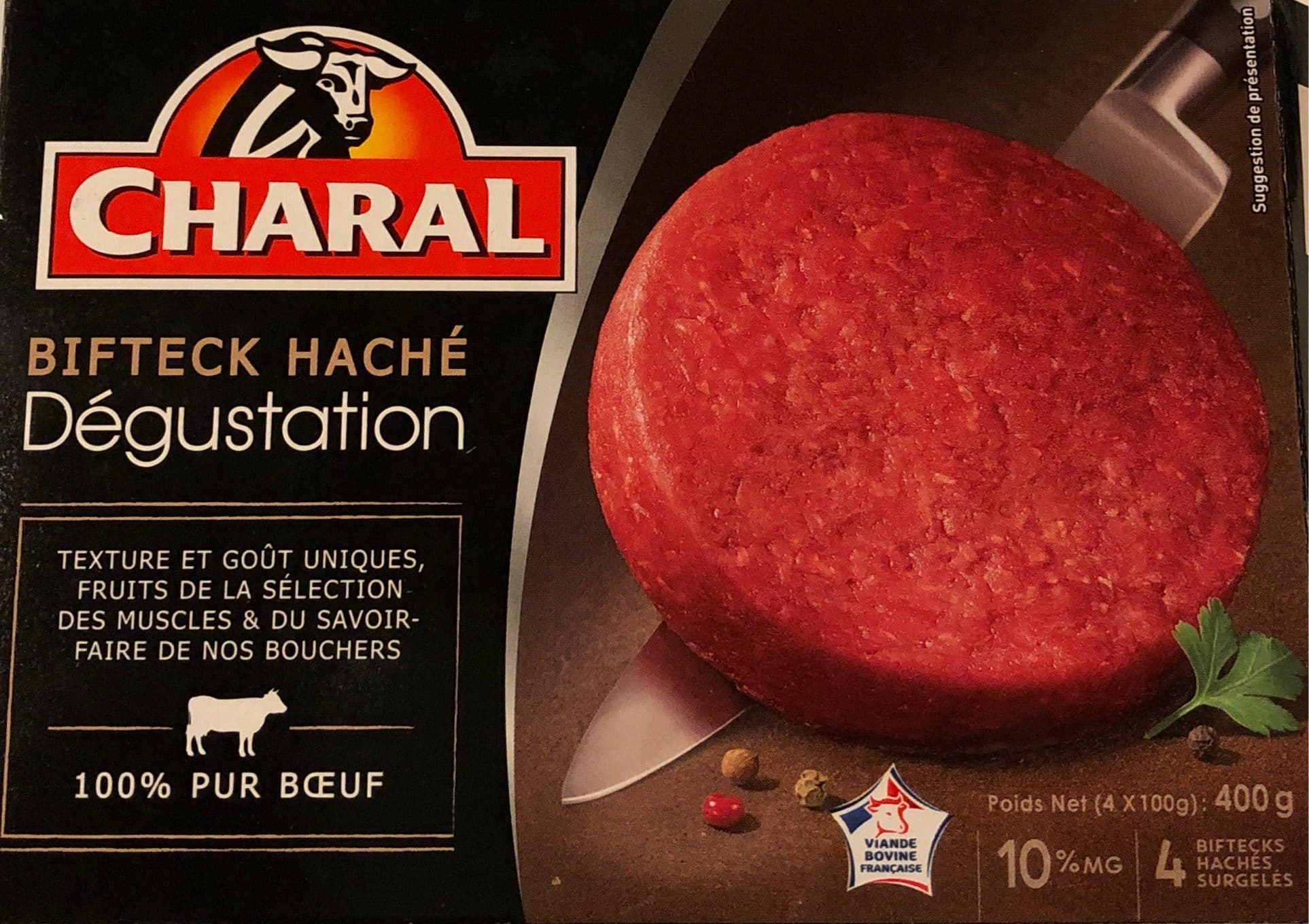 Charal Bifteck haché Dégustation packshot