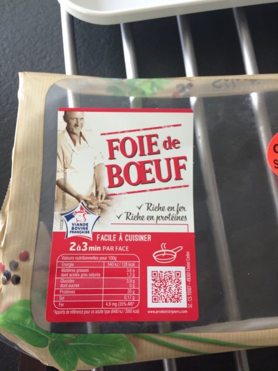 Open Food Facts Foie de boeuf packshot
