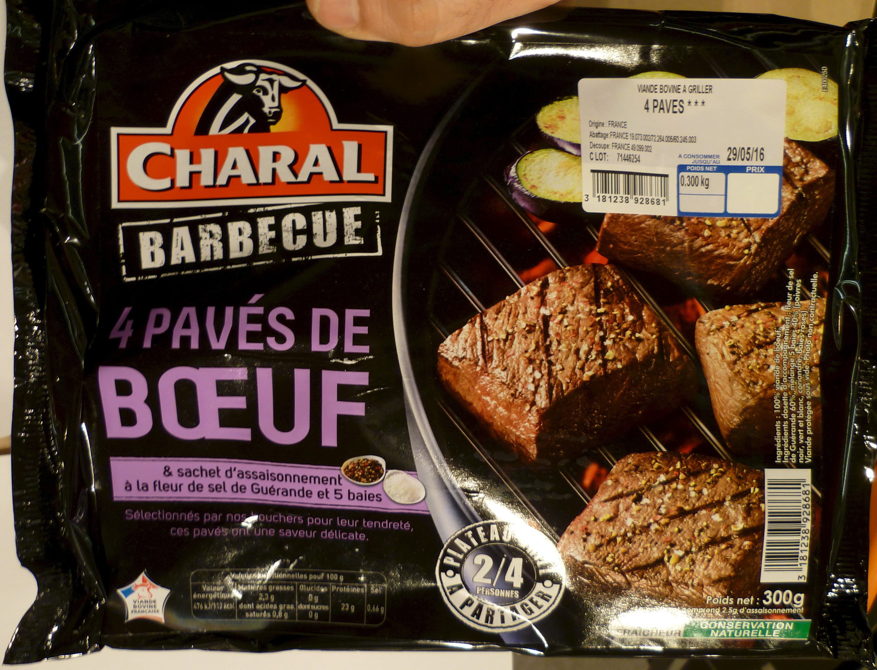 Charal 4 Pavés de Bœuf packshot