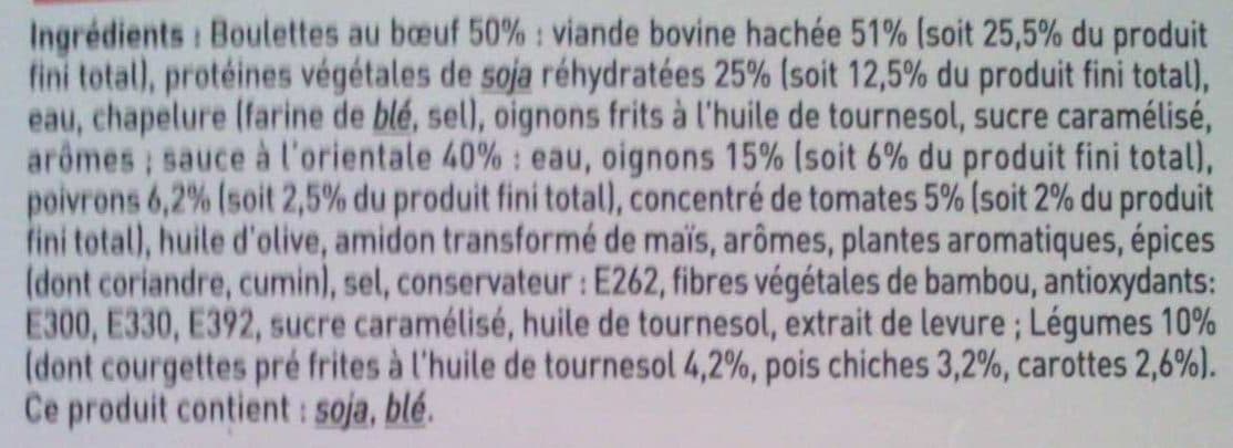 Charal Boulettes au bœuf à l'Orientale packshot