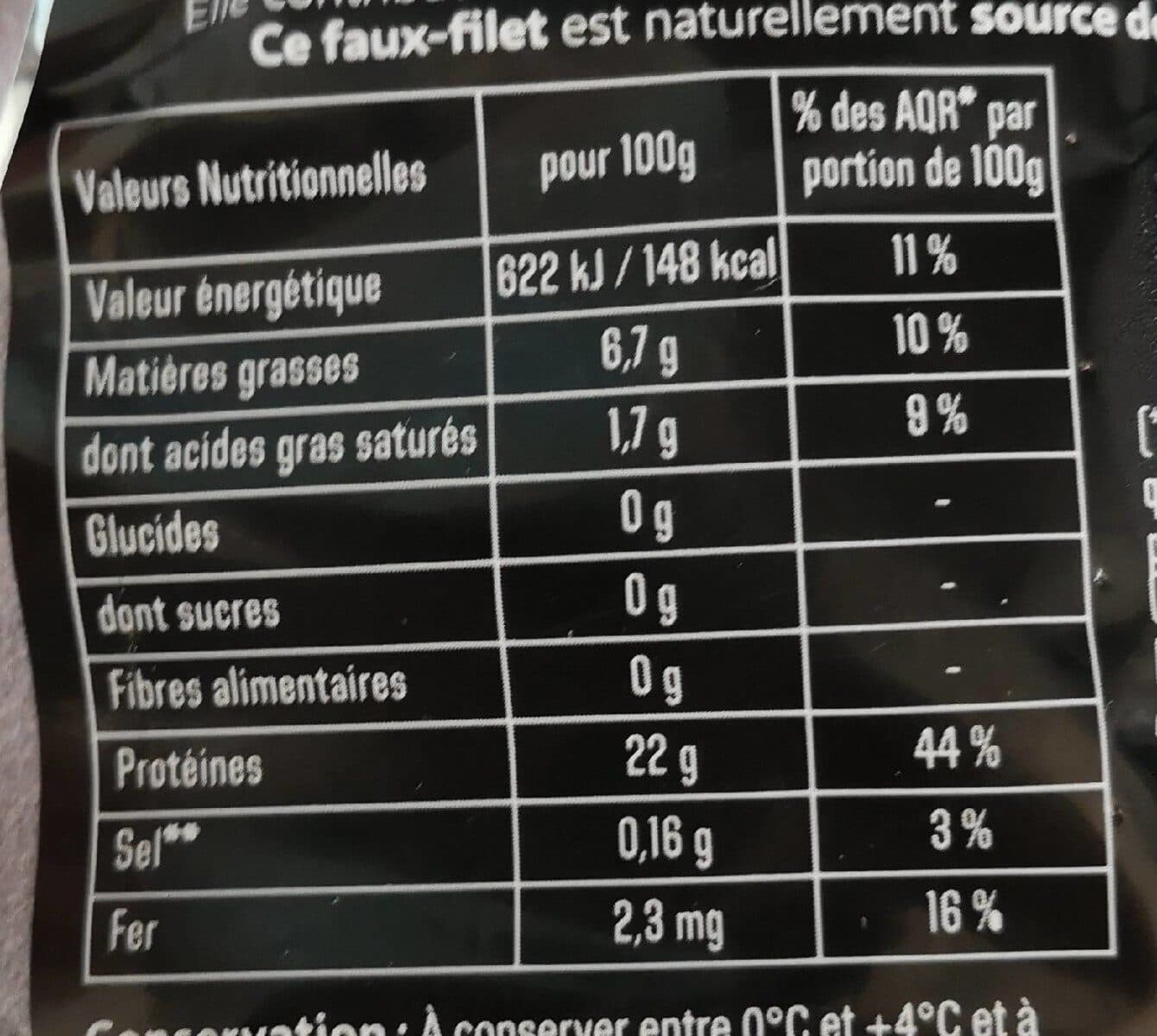 Charal Faux-filet de bœuf packshot