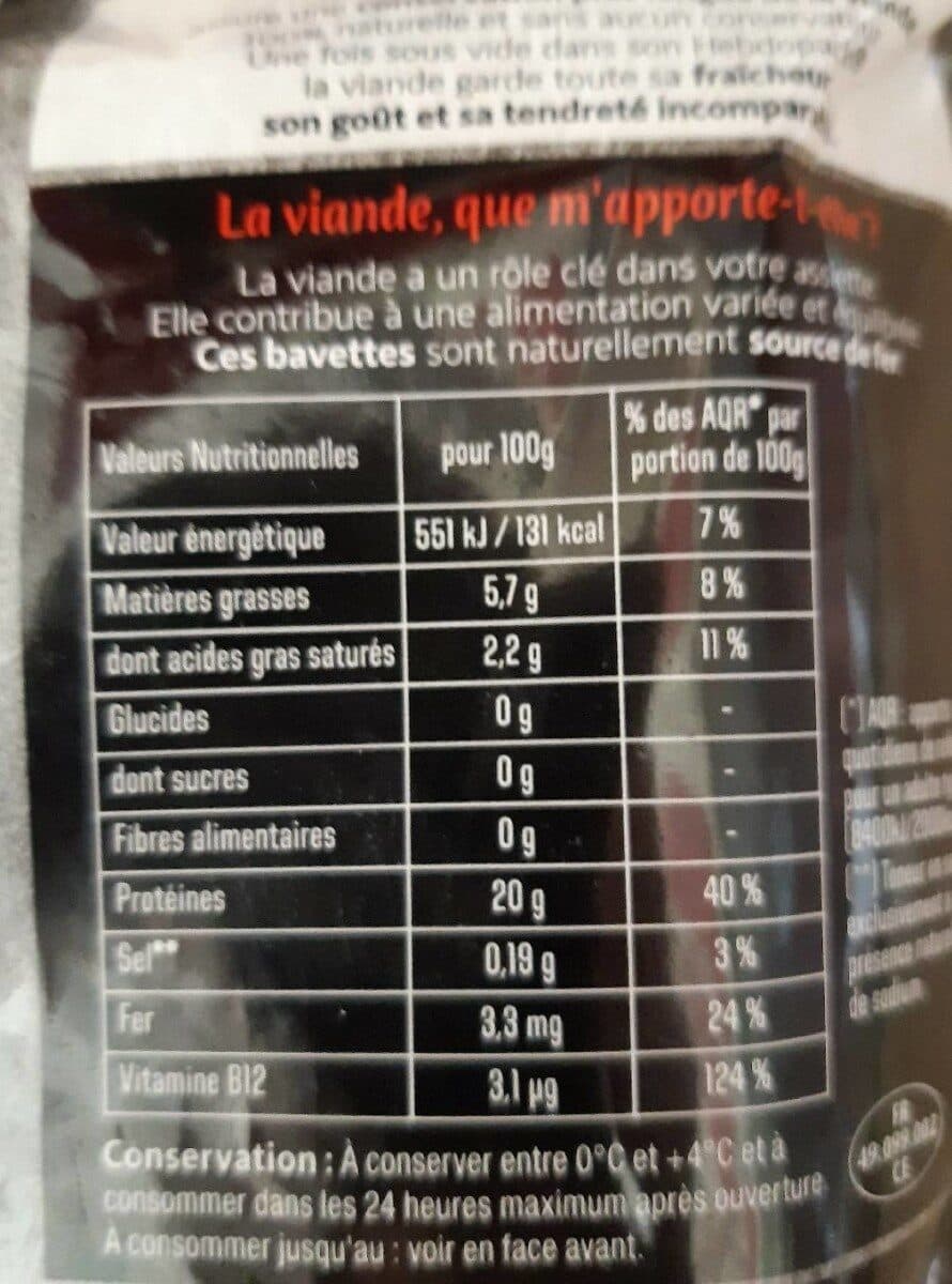 Charal 2 bavettes d'aloyau Charal packshot