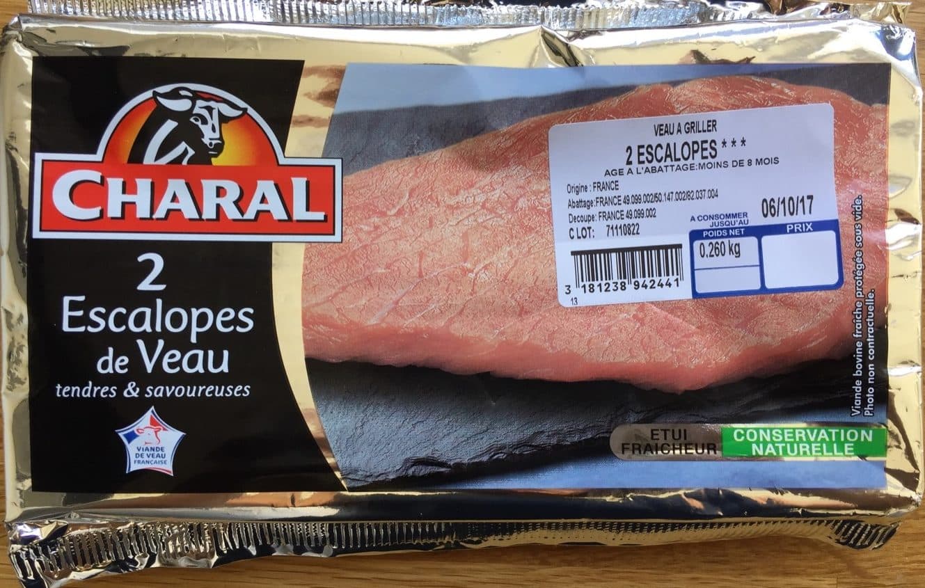Charal Escalope de Veau packshot