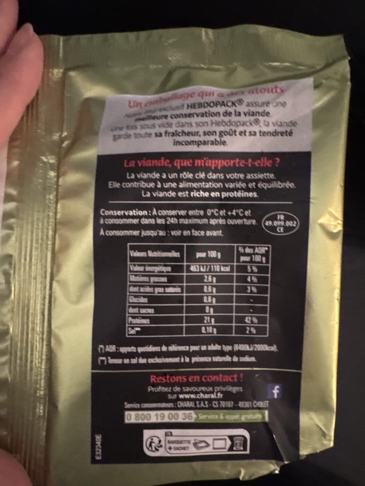 Charal Escalope de Veau packshot