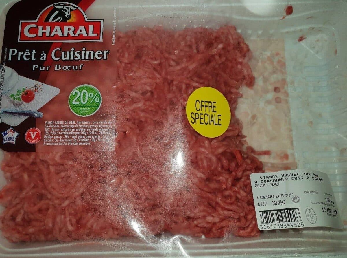 Charal Pret a cuisiner pur boeuf 20% packshot