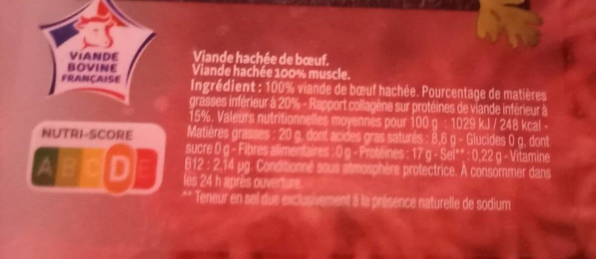 Charal Pret a cuisiner pur boeuf 20% packshot