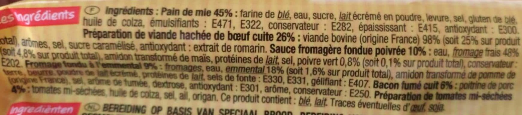 Charal Toast Burger - Sauce fromagère poivrée packshot